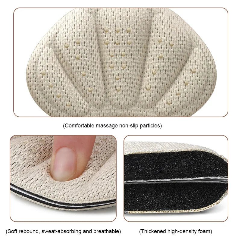 Heel Stickers Sneakers Heel Protection Pads Pain Relief Shoe Size Reducer Half Cushion Heel Inserts T - Shaped Shoe Foot Care Pad - PCWLDASHRES
