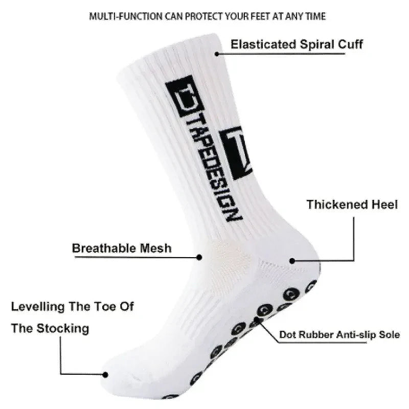High Quality Wear - Resistant Football Socks Soft Breathable Thick Sports Socks Adhesive Anti Slip Sweat Absorbing Football Socks - PCWLDASHRES