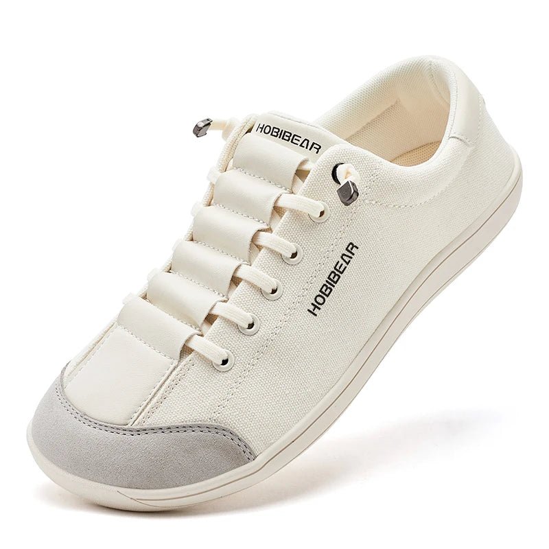 HOBIBEAR Womens Mens Barefoot Shoes | Zero Drop | Wide Toe Casual Canvas Sneakers Minimalist Walking Shoes - PCWLDASHRES