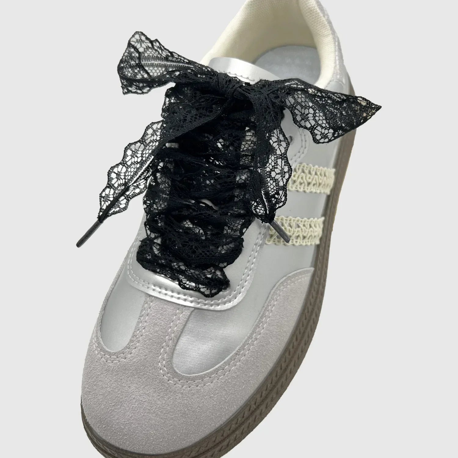 Hot Sale Lace Shoelaces for Women Casual Shoes 2.9CM Width Flat Shoelace for Sneakers Black White Shoe Laces Accessorices - PCWLDASHRES