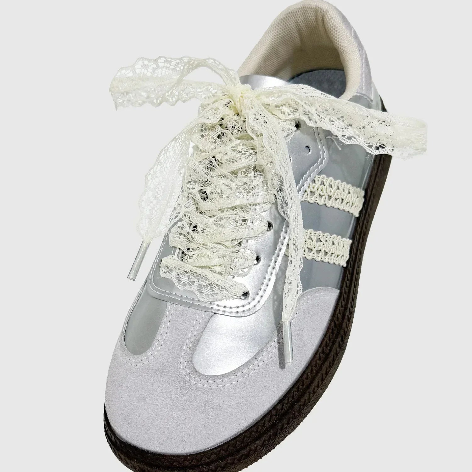 Hot Sale Lace Shoelaces for Women Casual Shoes 2.9CM Width Flat Shoelace for Sneakers Black White Shoe Laces Accessorices - PCWLDASHRES