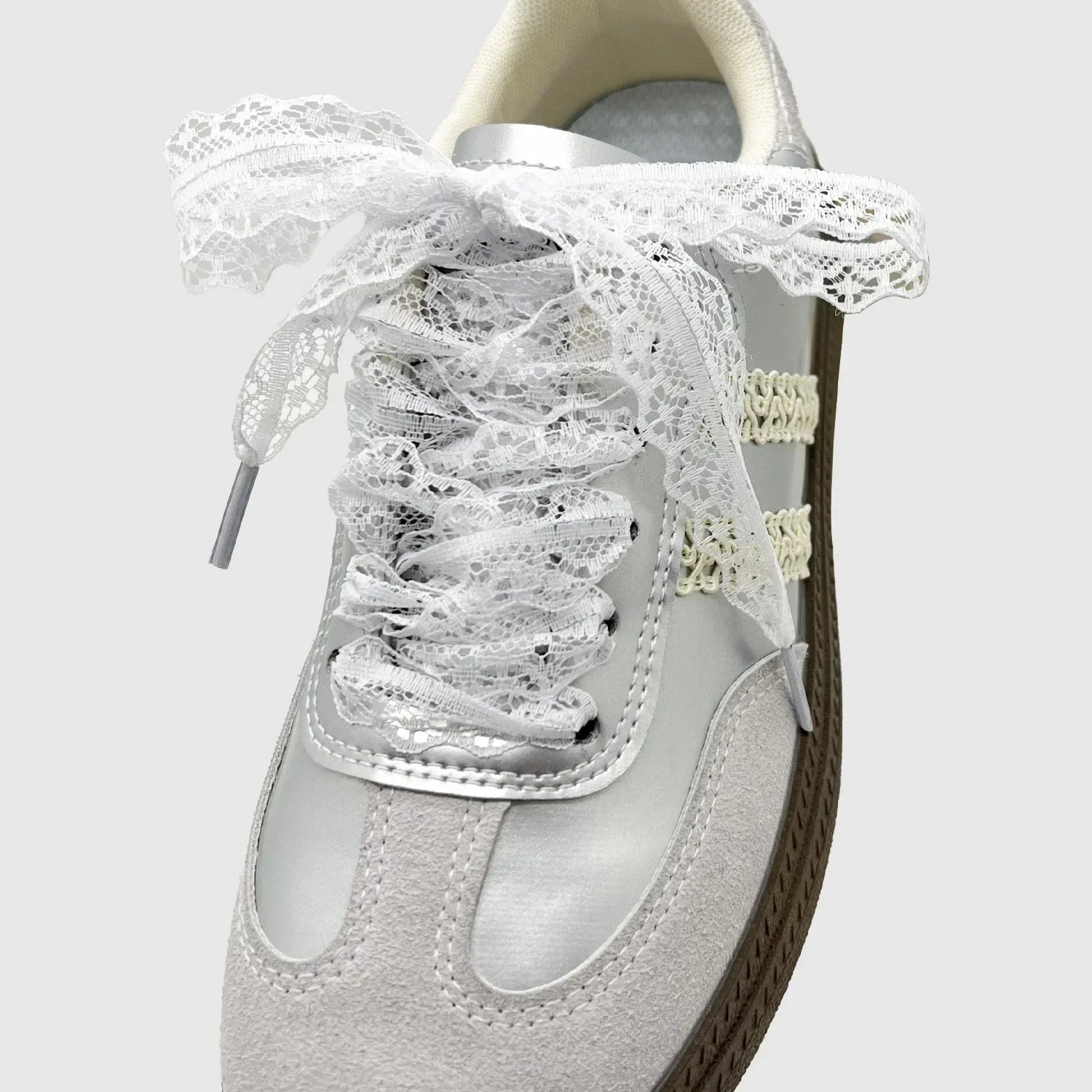 Hot Sale Lace Shoelaces for Women Casual Shoes 2.9CM Width Flat Shoelace for Sneakers Black White Shoe Laces Accessorices - PCWLDASHRES