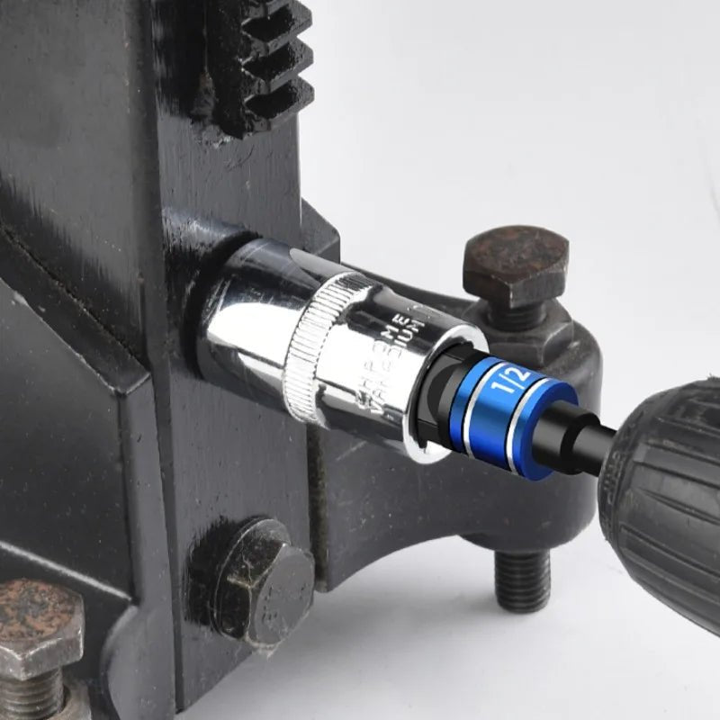 Impact Driver Socket Extension Adapter Extended Converter Power Drill Hex To High Speed Nut Male Square Wrench tools 1/4 3/8 1/2 - PCWLDASHRES