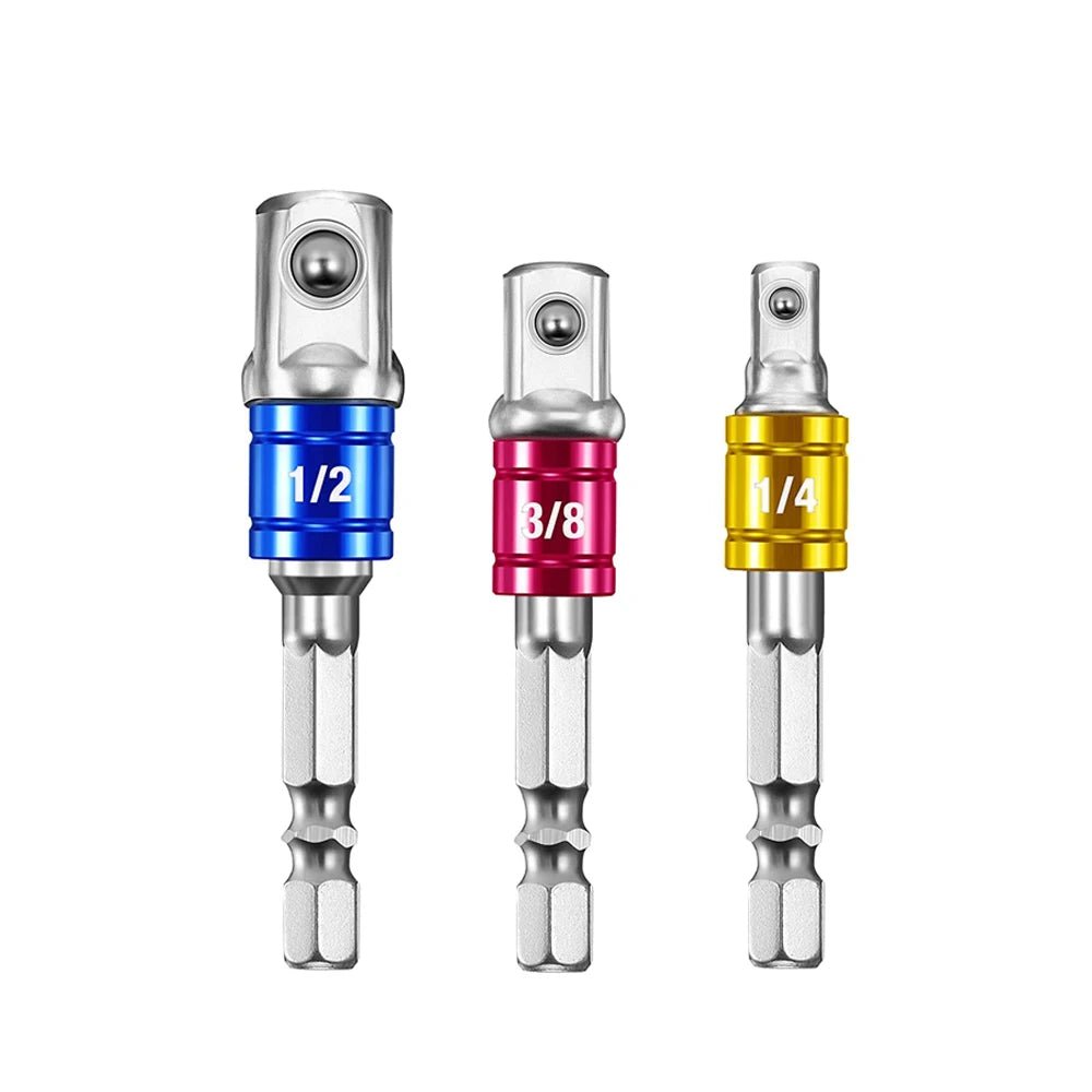 Impact Grade 105 Degree Angle Socket Adapter Power Hand Tool Part Driver Extension Set Screwdriver Holder Drill Nut Attachment - PCWLDASHRES
