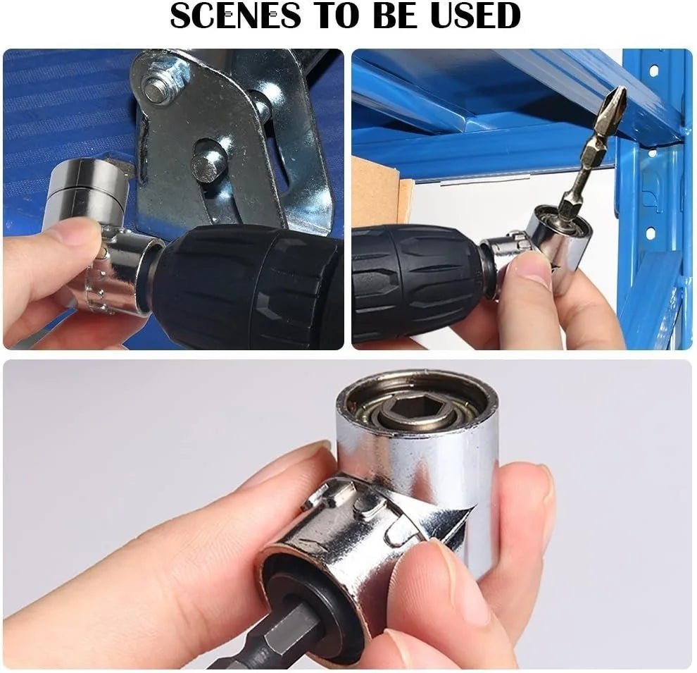 Impact Grade 105 Degree Angle Socket Adapter Power Hand Tool Part Driver Extension Set Screwdriver Holder Drill Nut Attachment - PCWLDASHRES