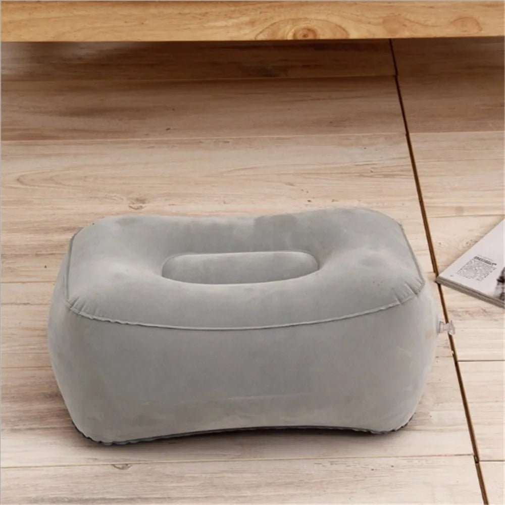 Inflatable Soft Footrest Pillow PVC Inflatable Foot Rest Pillow Cushion Air Travel Office Home Leg Up Relaxing Feet Almohada - PCWLDASHRES