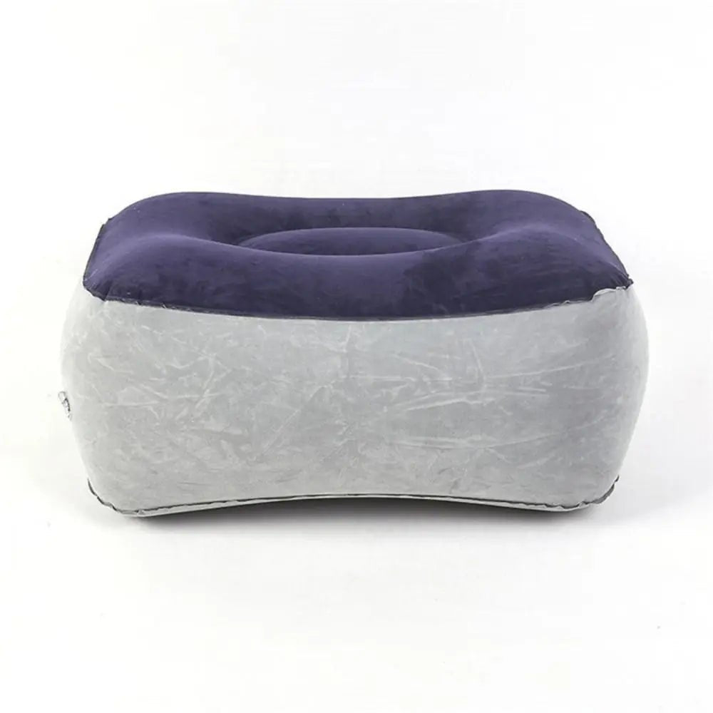 Inflatable Soft Footrest Pillow PVC Inflatable Foot Rest Pillow Cushion Air Travel Office Home Leg Up Relaxing Feet Almohada - PCWLDASHRES
