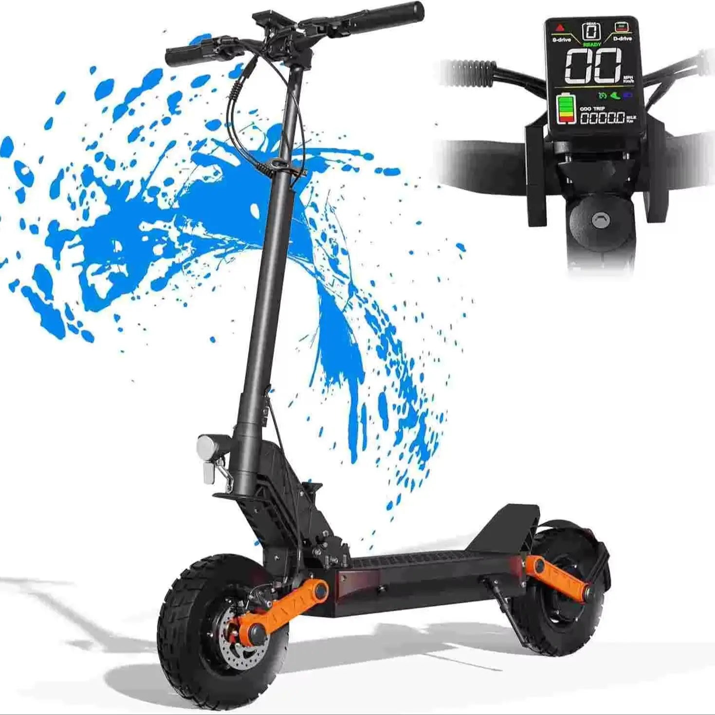 JOYOR S10 - S - Z 10" Off - Road Electric Scooter 2*1000W Dual Motors 60V 18Ah Battery - PCWLDASHRES