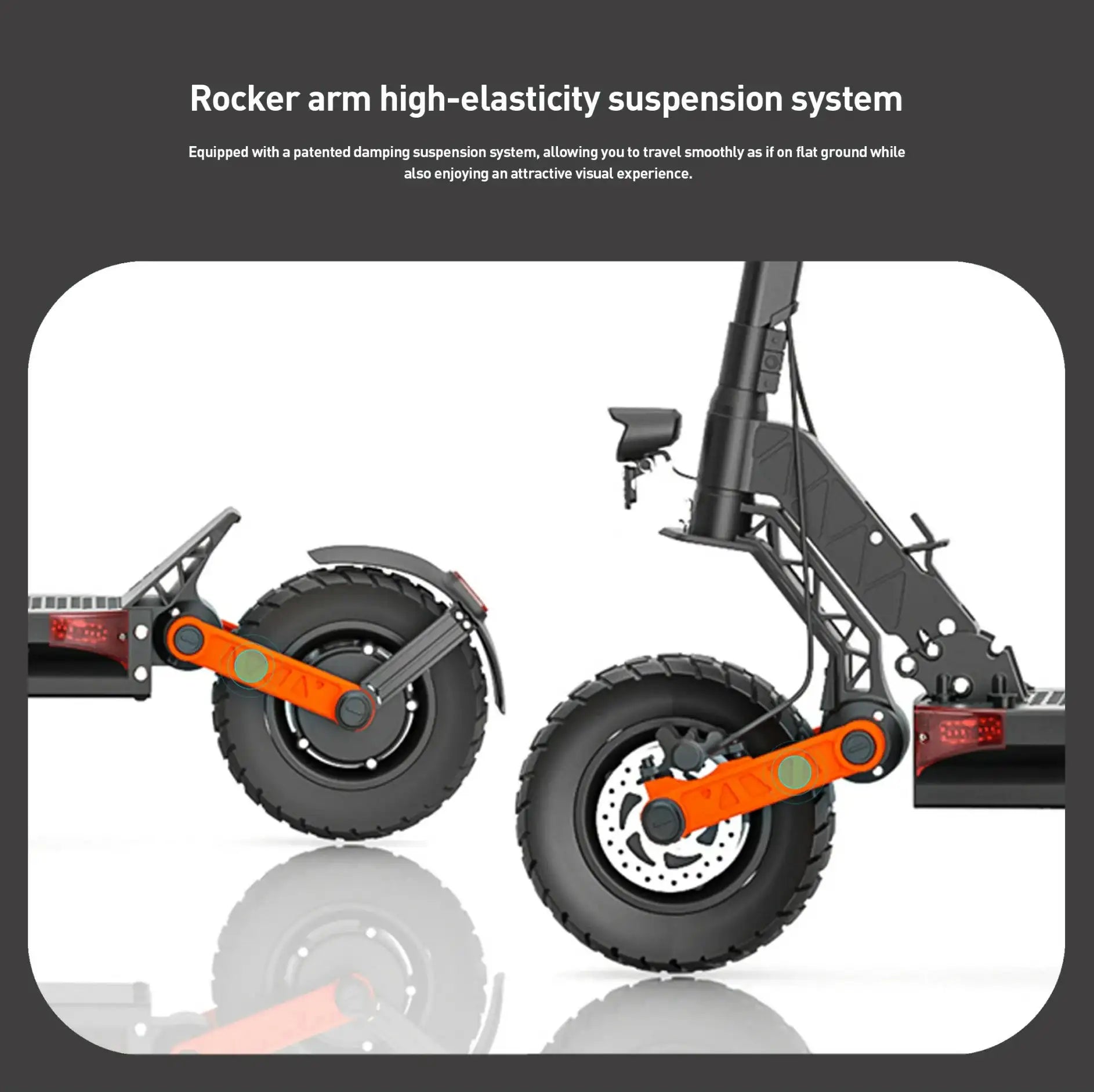 JOYOR S10 - S - Z 10" Off - Road Electric Scooter 2*1000W Dual Motors 60V 18Ah Battery - PCWLDASHRES