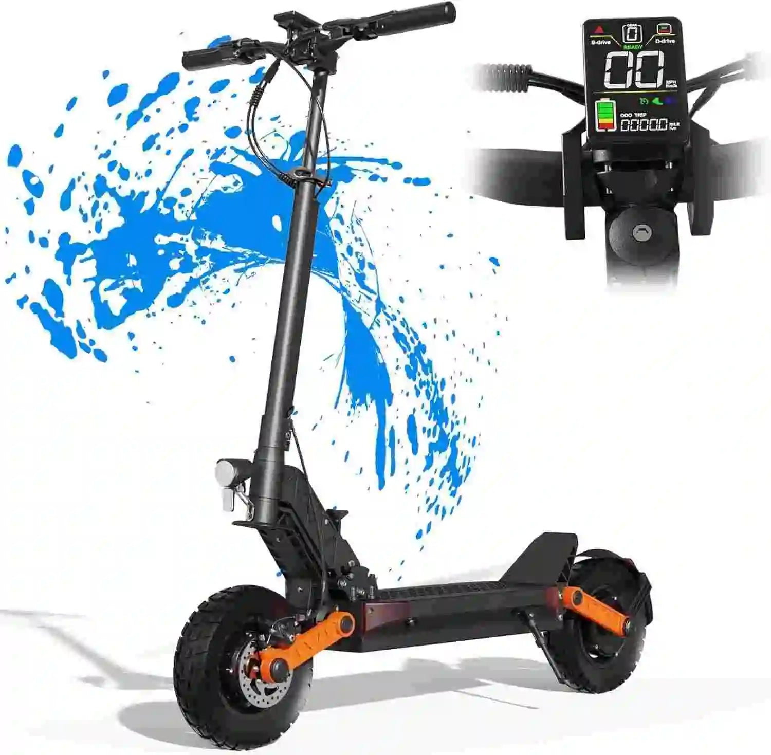 JOYOR S10 - S - Z 10" Off - Road Electric Scooter 2*1000W Dual Motors 60V 18Ah Battery - PCWLDASHRES