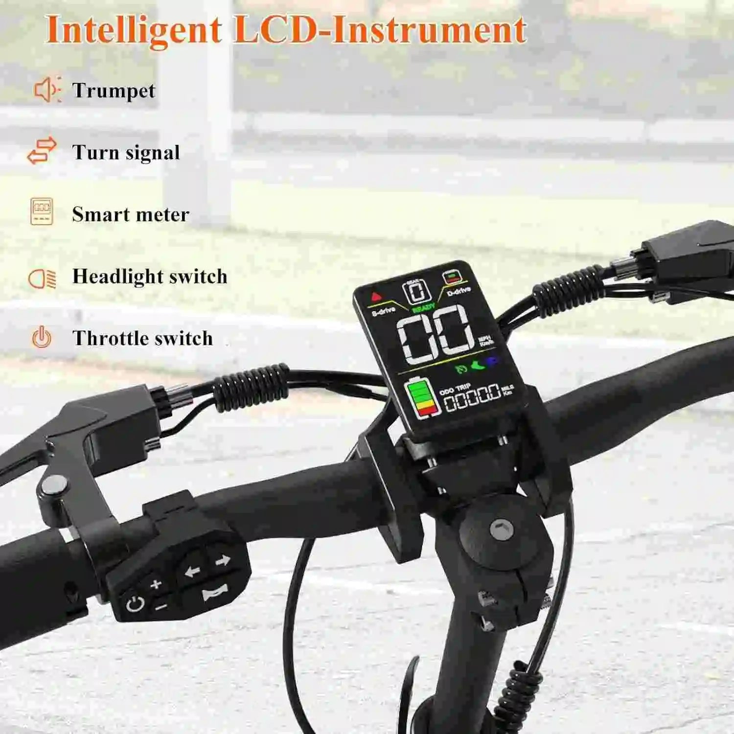JOYOR S10 - S - Z 10" Off - Road Electric Scooter 2*1000W Dual Motors 60V 18Ah Battery - PCWLDASHRES