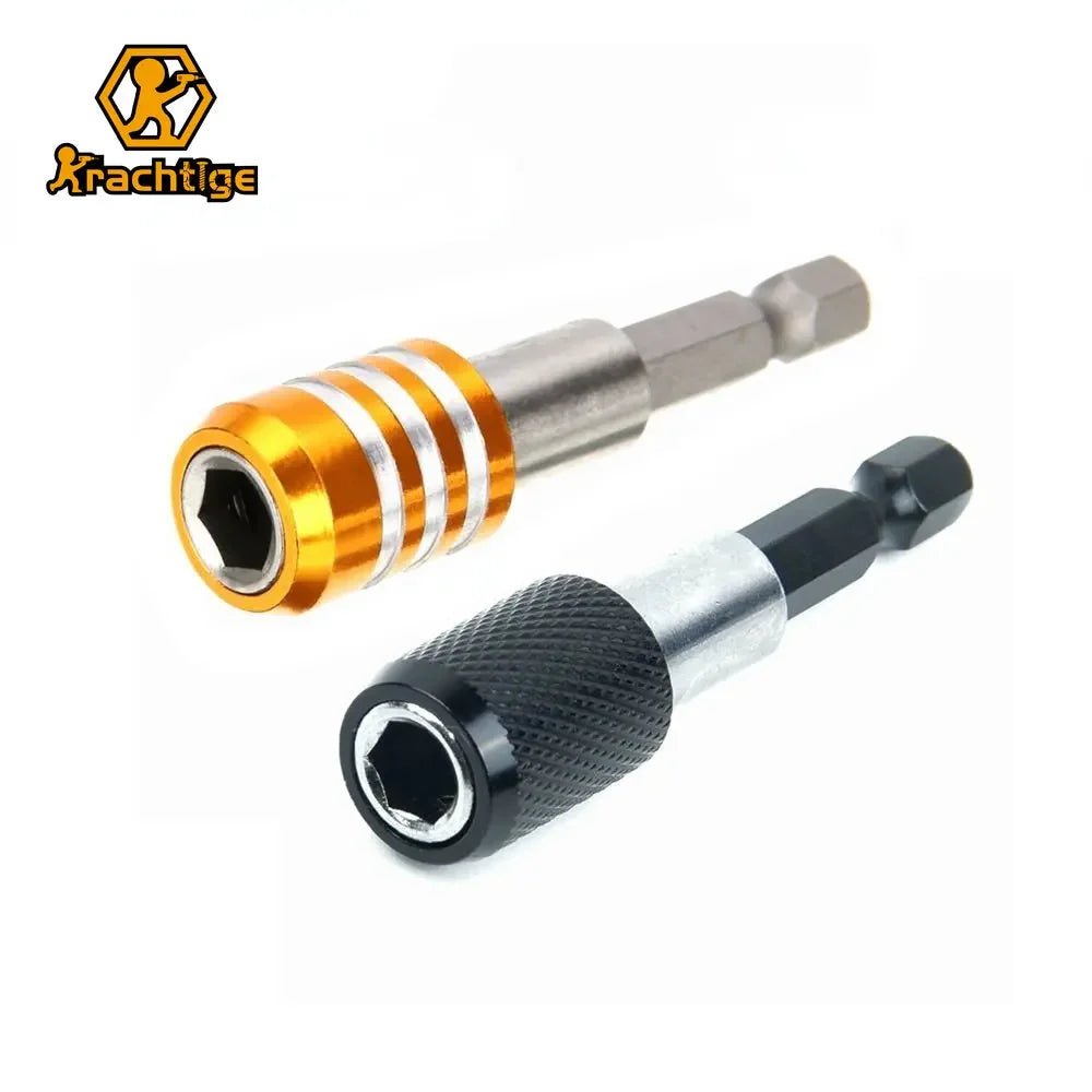 Krachtige 60mm 1/4 Hex Shank Quick Release Electric Drill Adapter No Magnetic Screwdriver Bit Holder Power Tool Accessories - PCWLDASHRES