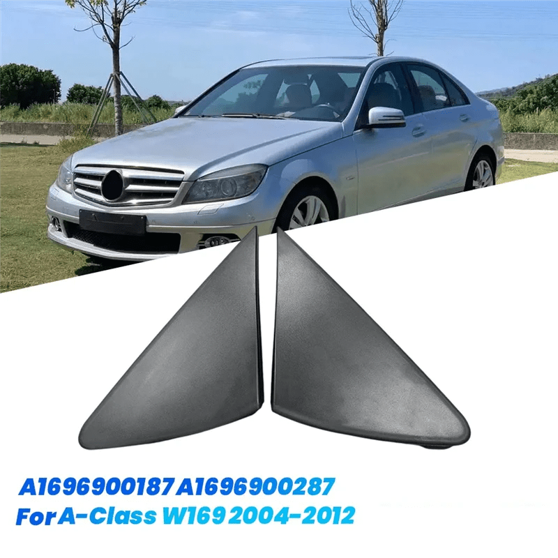 Leading - Edge - 1Pair Door Mirrior Panel Trim A1696900187 A1696900287 For Mercedes - Benz A - Class W169 2004 - 2012 Rearview Triangle Mo - PCWLDASHRES