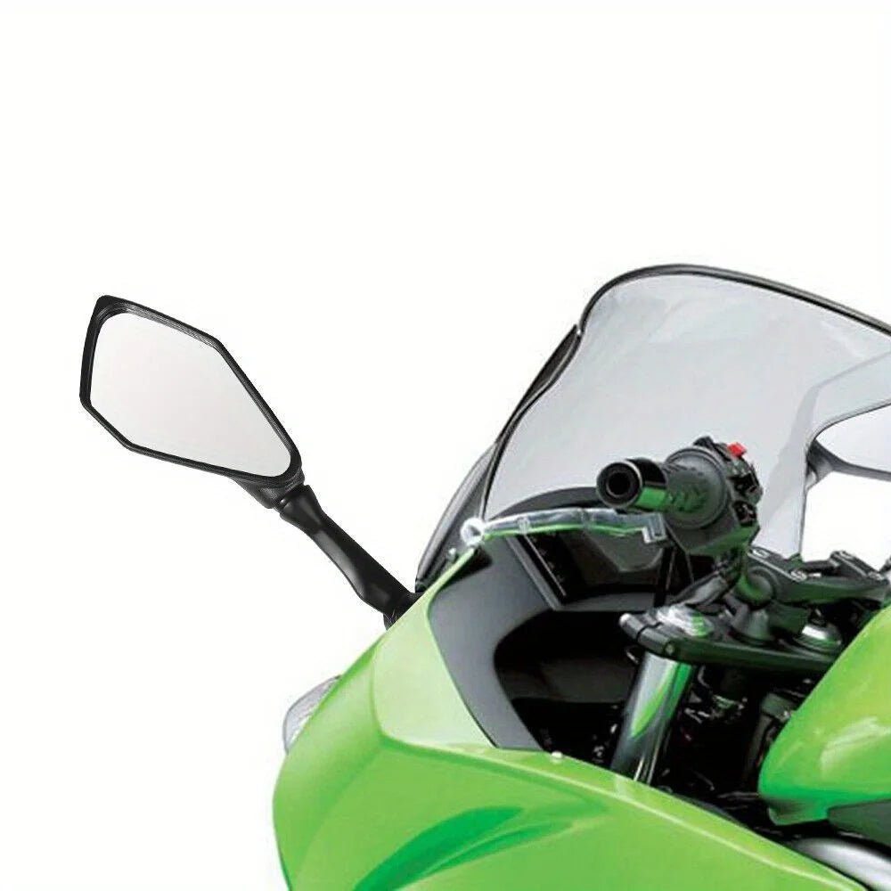 Left and Right Mirrors in Black for Kawasaki Ninja 650R (2009 - 2016) & 400R (2010 - 2014) - PCWLDASHRES