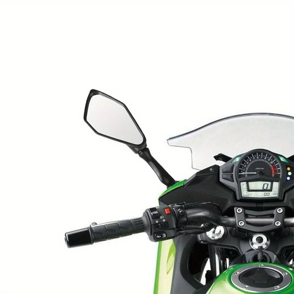 Left and Right Mirrors in Black for Kawasaki Ninja 650R (2009 - 2016) & 400R (2010 - 2014) - PCWLDASHRES