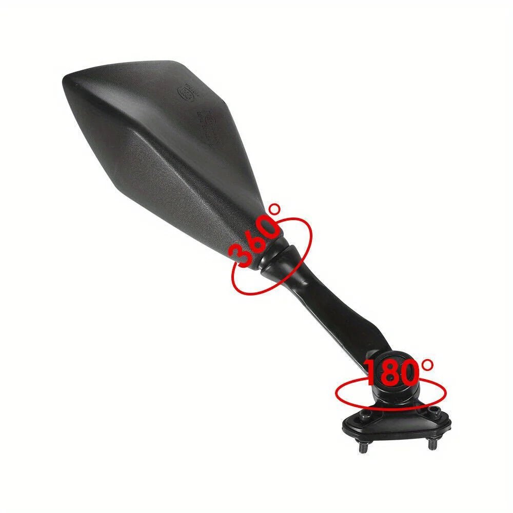 Left and Right Mirrors in Black for Kawasaki Ninja 650R (2009 - 2016) & 400R (2010 - 2014) - PCWLDASHRES