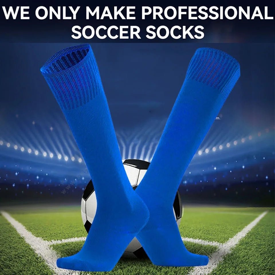 Loogdeel 1Pair EU30 - 44 Football Sports Socks Long Knee Cotton Kids Basketball Stockings Soccer Baseball Adults Children Socks - PCWLDASHRES