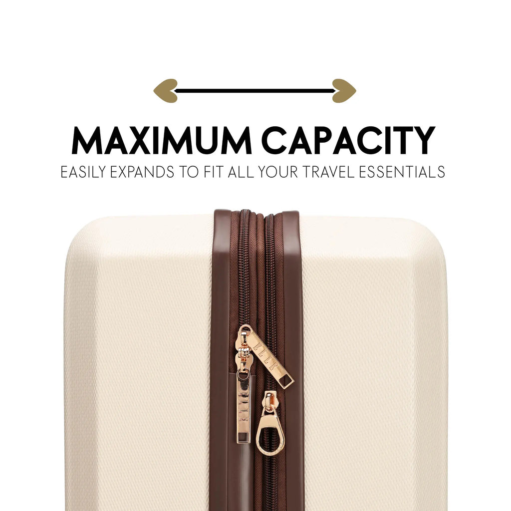 Luxe Journey 3 Piece Expandable Retro Luggage Set - PCWLDASHRES