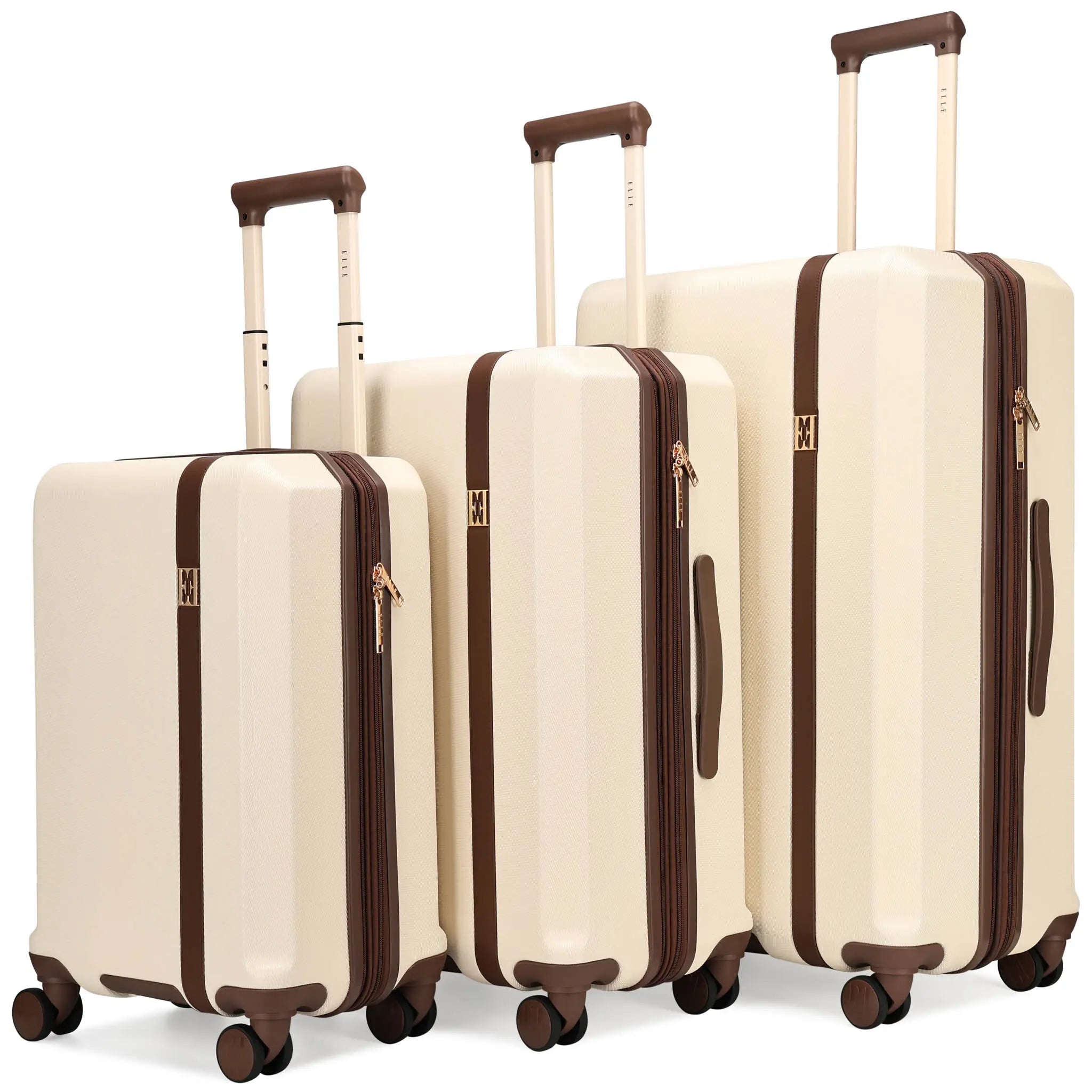 Luxe Journey 3 Piece Expandable Retro Luggage Set - PCWLDASHRES