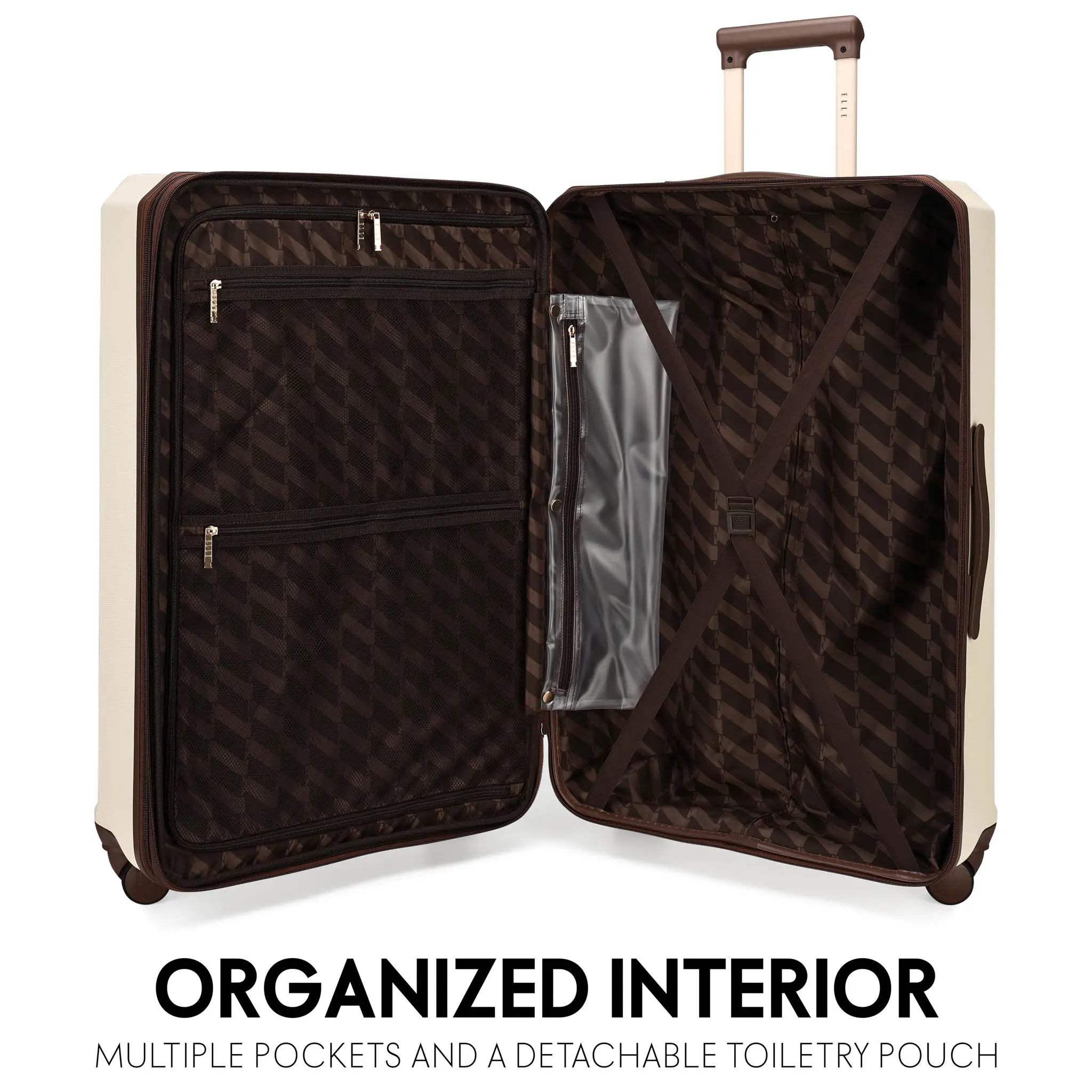 Luxe Journey 3 Piece Expandable Retro Luggage Set - PCWLDASHRES