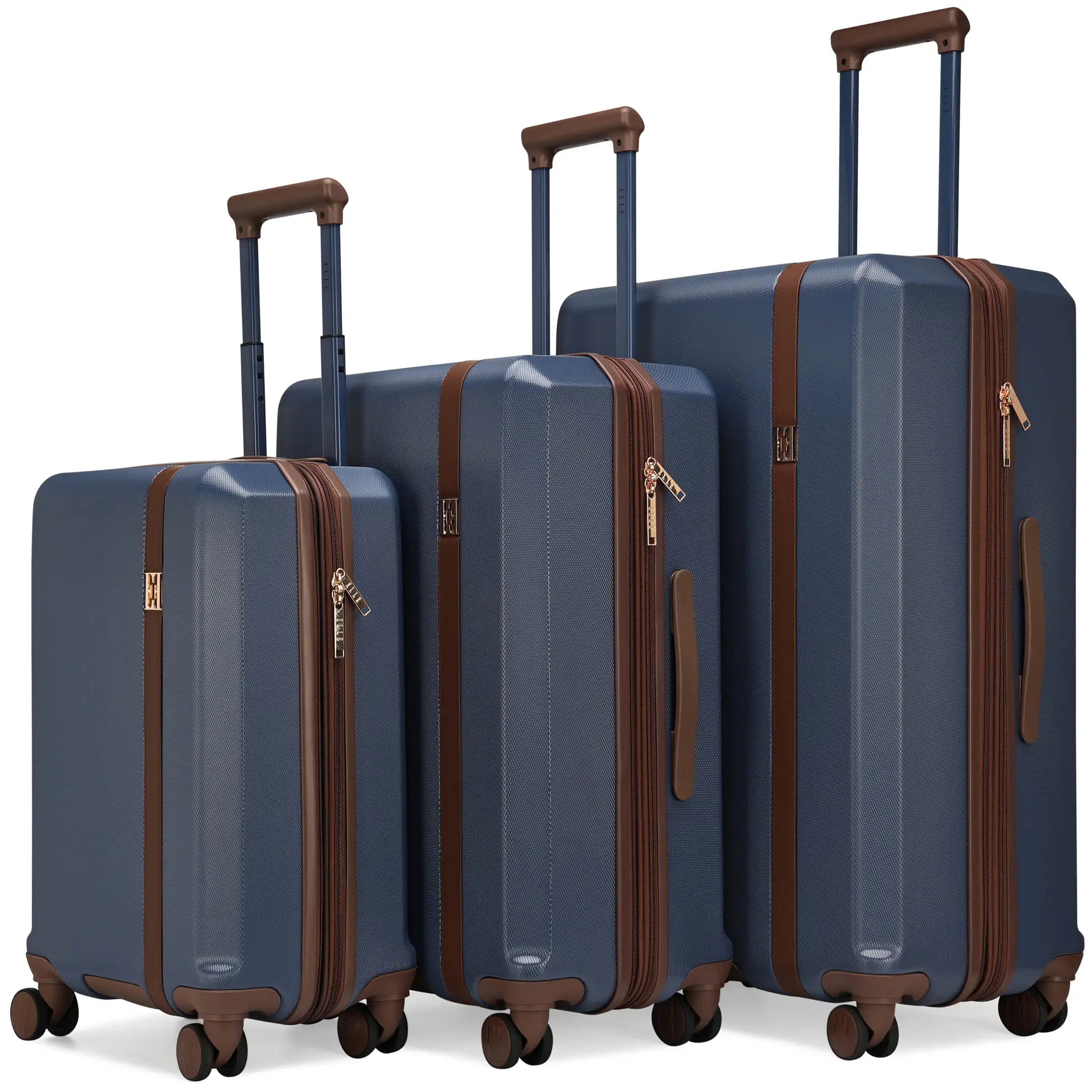 Luxe Journey 3 Piece Expandable Retro Luggage Set - PCWLDASHRES