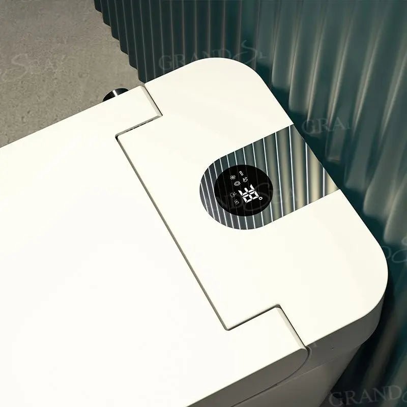Luxury Floor Standing White Ceramic Smart Toilet Electric Bidet Smart Automatic Toilet with Remote Control - PCWLDASHRES