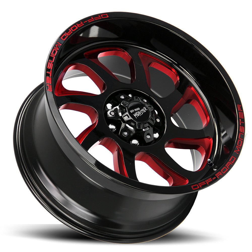M22 Gloss Black Candy Red Milled - PCWLDASHRES