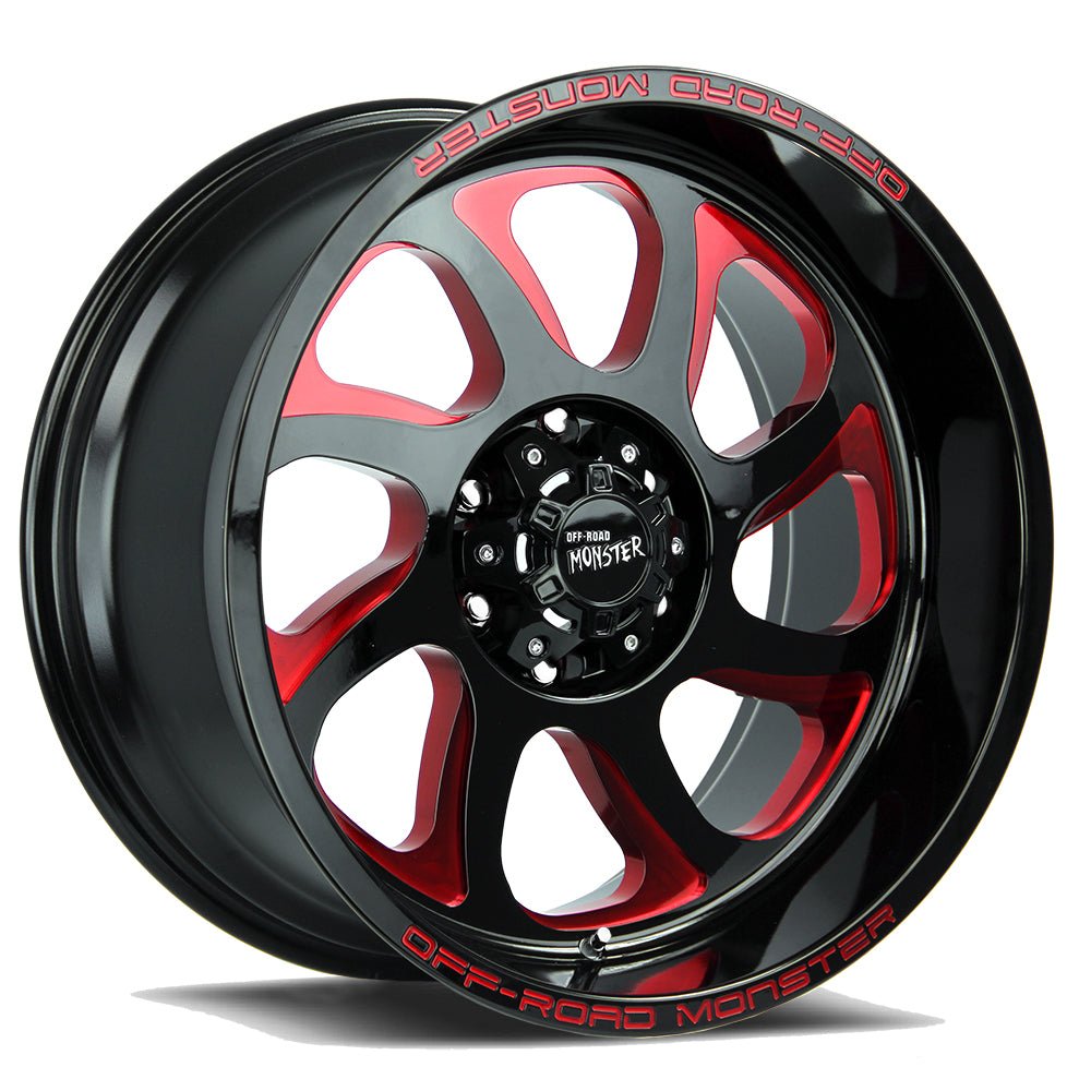 M22 Gloss Black Candy Red Milled - PCWLDASHRES