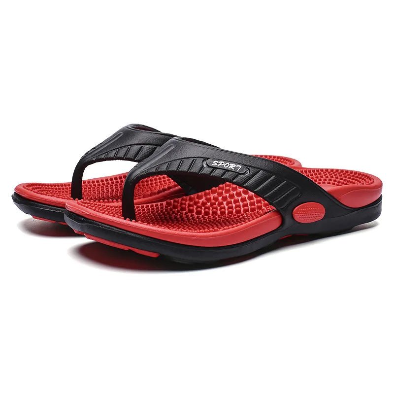 Massage Flip Flops for Men Summer Breathable Beach Shoes Sandals 46 Men Luxury Flip Flops Breathable Plus Big Size Men Slippers - PCWLDASHRES