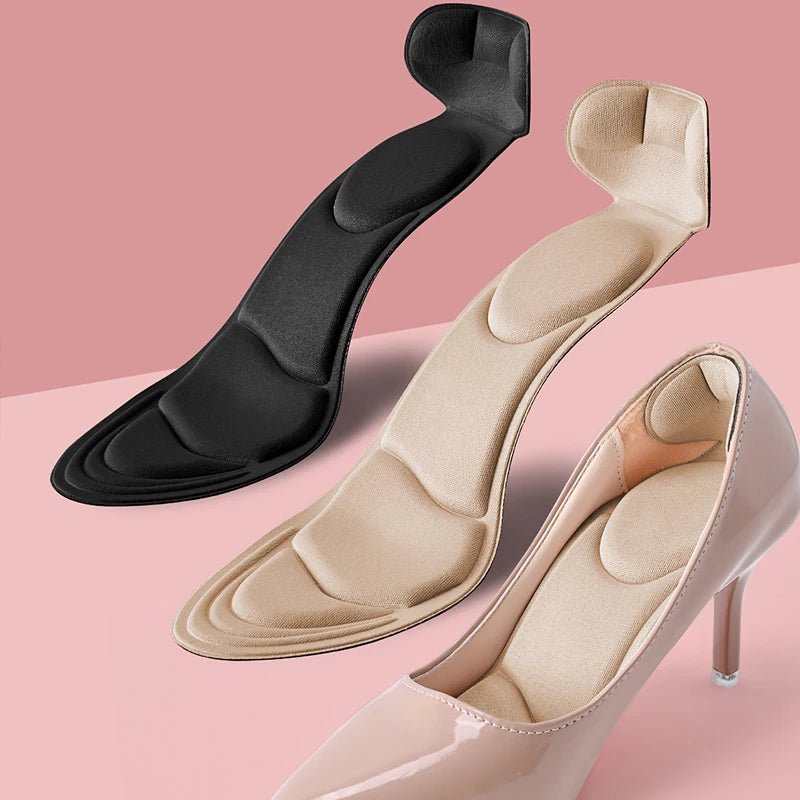 Memory Foam Insoles Women High - heel Shoes Insoles Anti - slip Cutable Insole Comfort Breathable Heel Protection Massage Shoe Pads - PCWLDASHRES