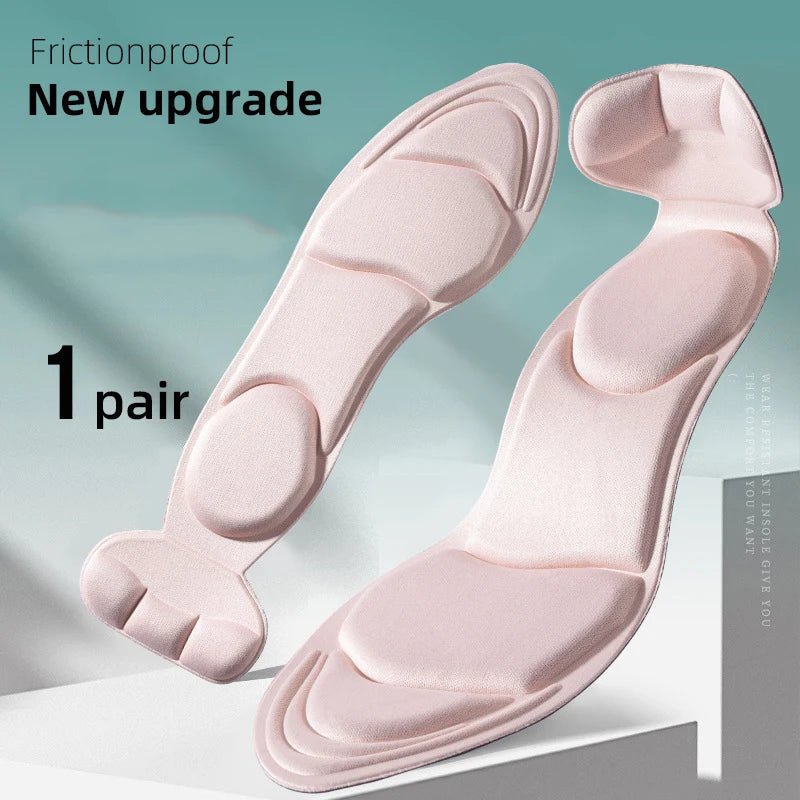 Memory Foam Insoles Women High - heel Shoes Insoles Anti - slip Cutable Insole Comfort Breathable Heel Protection Massage Shoe Pads - PCWLDASHRES