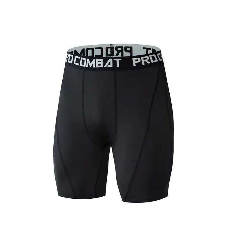 Men Bodybuilding Shorts Fitness Compression Leggings Workout Inseam Outfit Male Muscle Alive Elastic Skinny Tights - PCWLDASHRES