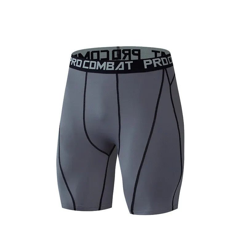 Men Bodybuilding Shorts Fitness Compression Leggings Workout Inseam Outfit Male Muscle Alive Elastic Skinny Tights - PCWLDASHRES