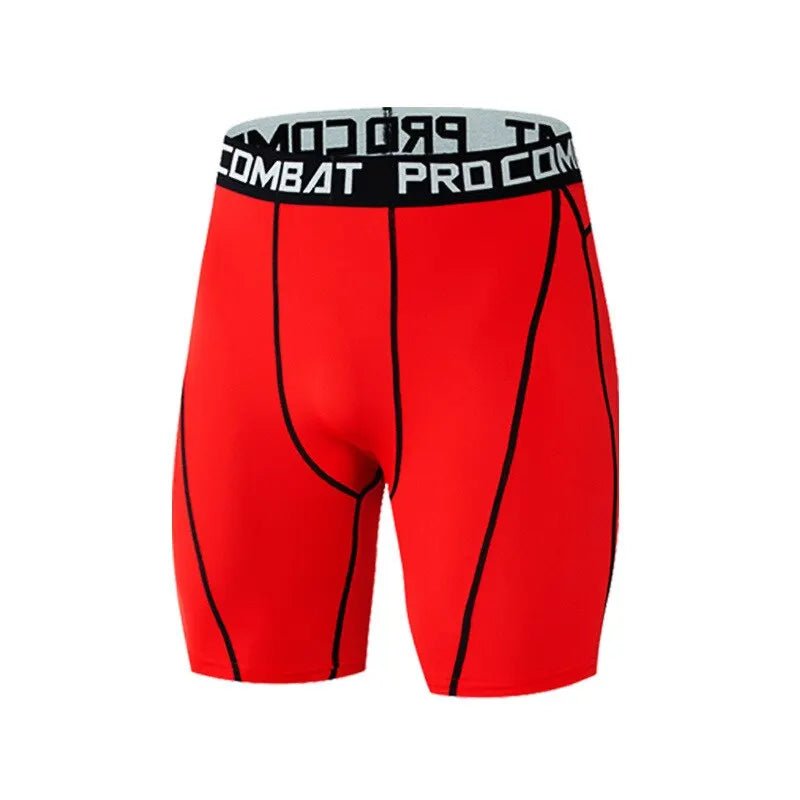 Men Bodybuilding Shorts Fitness Compression Leggings Workout Inseam Outfit Male Muscle Alive Elastic Skinny Tights - PCWLDASHRES