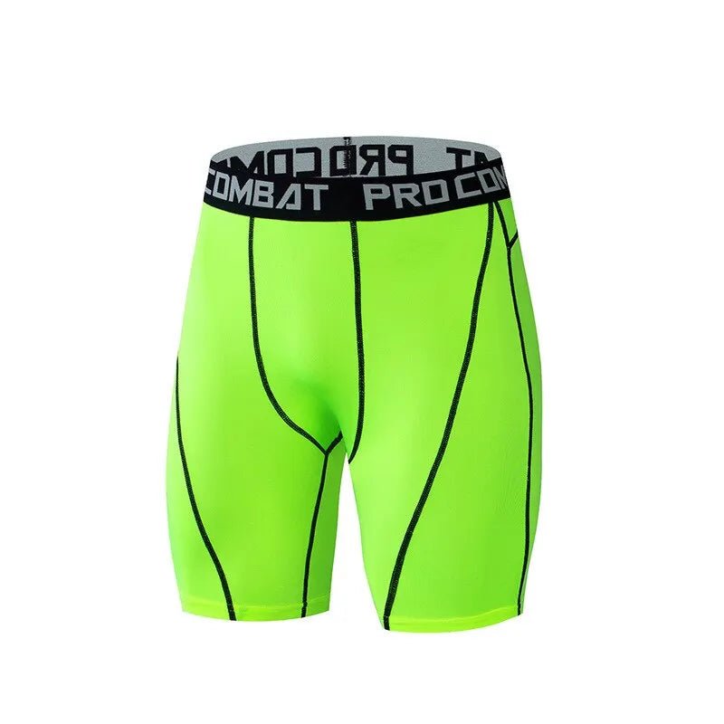 Men Bodybuilding Shorts Fitness Compression Leggings Workout Inseam Outfit Male Muscle Alive Elastic Skinny Tights - PCWLDASHRES