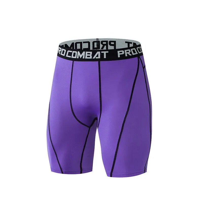 Men Bodybuilding Shorts Fitness Compression Leggings Workout Inseam Outfit Male Muscle Alive Elastic Skinny Tights - PCWLDASHRES