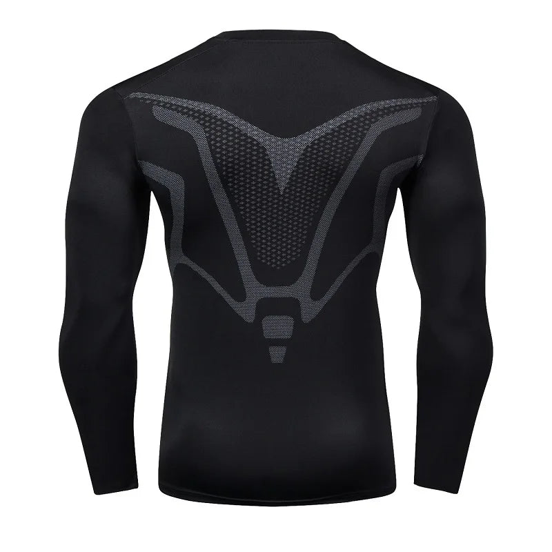 Men Sport T Shirt Fitness Running Shirt Quick Dry Long Sleeve Compression Tops Tee Workout Training Sport Gym Shirt Rashgard Men - PCWLDASHRES