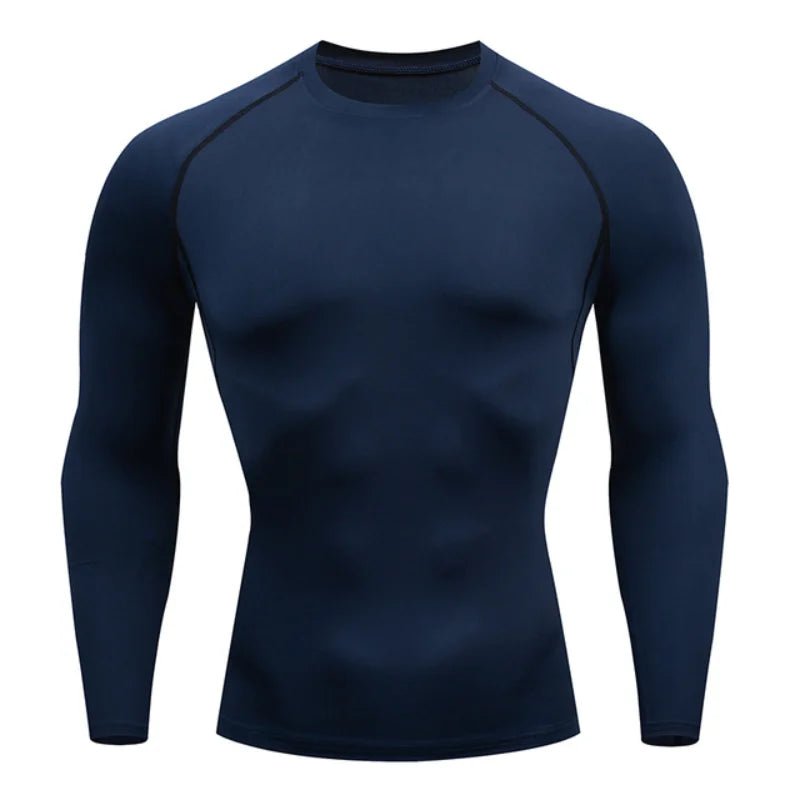 Men Sport T Shirt Fitness Running Shirt Quick Dry Long Sleeve Compression Tops Tee Workout Training Sport Gym Shirt Rashgard Men - PCWLDASHRES