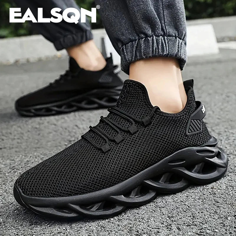 Men Sports Running Black Jogging Shoes Casual Sneakers Brown Outdoor Breathable Mesh Women Light Shock - absorption Black Tennis - PCWLDASHRES