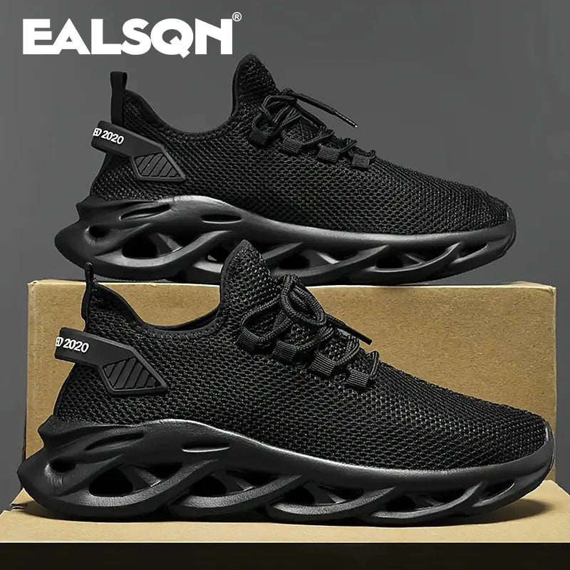 Men Sports Running Black Jogging Shoes Casual Sneakers Brown Outdoor Breathable Mesh Women Light Shock - absorption Black Tennis - PCWLDASHRES