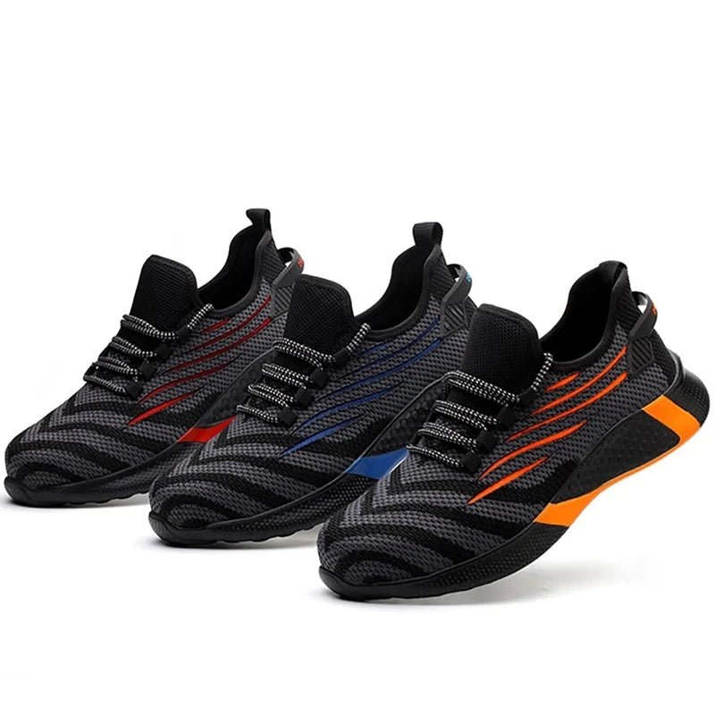Men Work Safety Shoes Anti - puncture Working Sneakers Male Indestructible Work Shoes Men Boots Lightweight Men Shoes Safety Boots - PCWLDASHRES