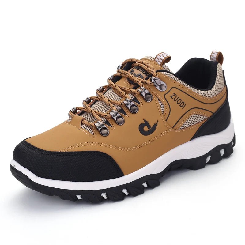 Men's Hiking Shoes Waterproof Leather Outdoor PU Shoes Wear - resistant Men Trekking Walking Hunting Tactical Sneakers - PCWLDASHRES