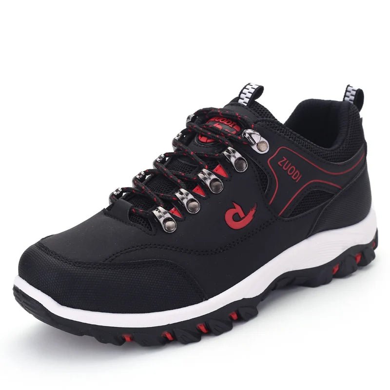 Men's Hiking Shoes Waterproof Leather Outdoor PU Shoes Wear - resistant Men Trekking Walking Hunting Tactical Sneakers - PCWLDASHRES