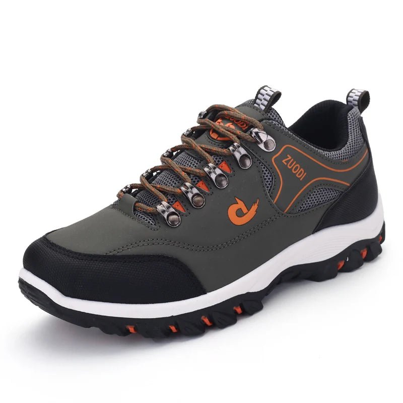 Men's Hiking Shoes Waterproof Leather Outdoor PU Shoes Wear - resistant Men Trekking Walking Hunting Tactical Sneakers - PCWLDASHRES