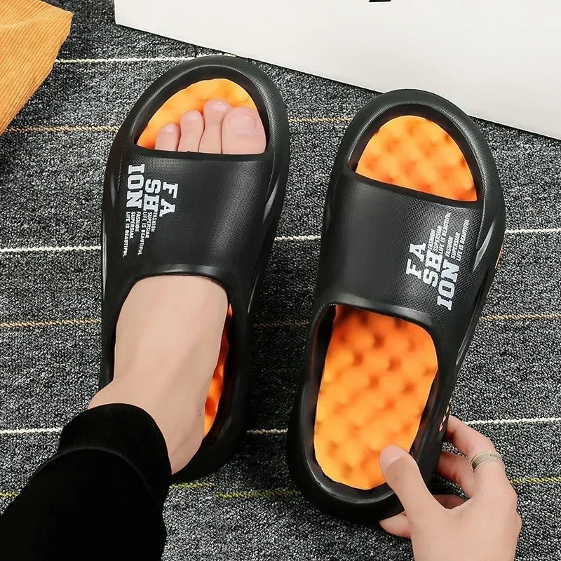 Men's Home Slippers Luxury 2024 Eva Sole Slippers for Man Adult Men's Sandal Slipers Flip Flop Male Shoes Sneakers House Slides - PCWLDASHRES