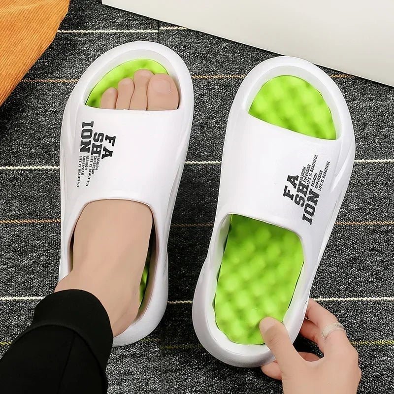 Men's Home Slippers Luxury 2024 Eva Sole Slippers for Man Adult Men's Sandal Slipers Flip Flop Male Shoes Sneakers House Slides - PCWLDASHRES
