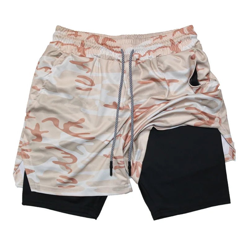 Men's Multi Pocket Shorts Fitness Shorts Casual Beach Sports Lined Skinny Shorts Everyday Style Mesh Camouflage Running Shorts - PCWLDASHRES