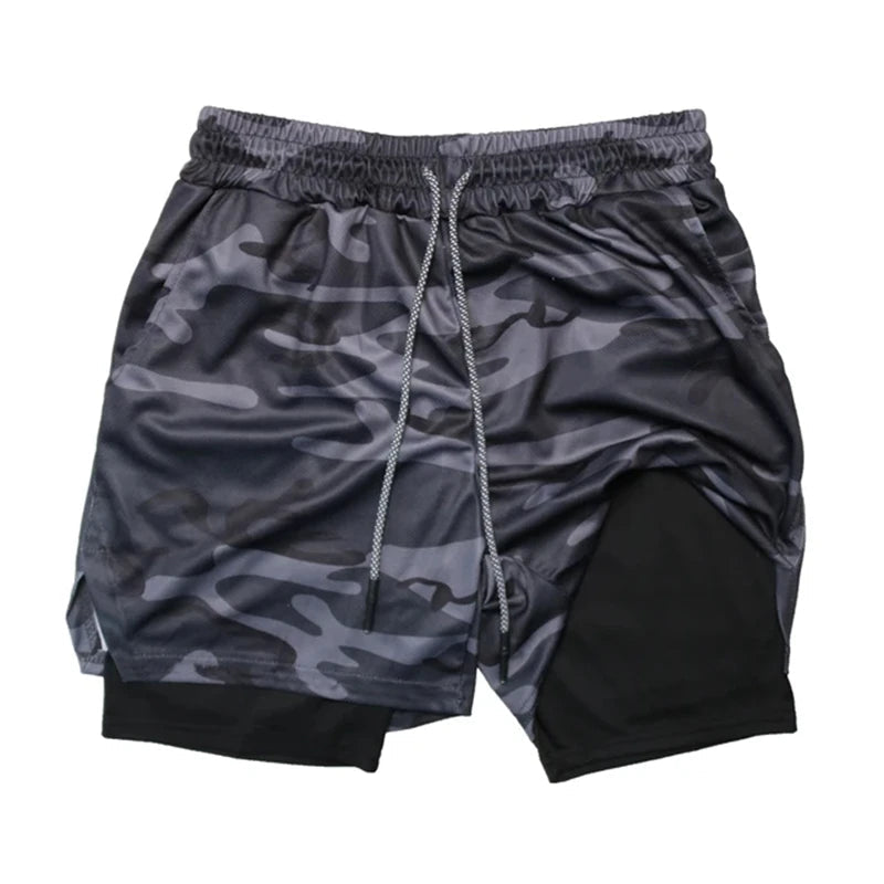Men's Multi Pocket Shorts Fitness Shorts Casual Beach Sports Lined Skinny Shorts Everyday Style Mesh Camouflage Running Shorts - PCWLDASHRES
