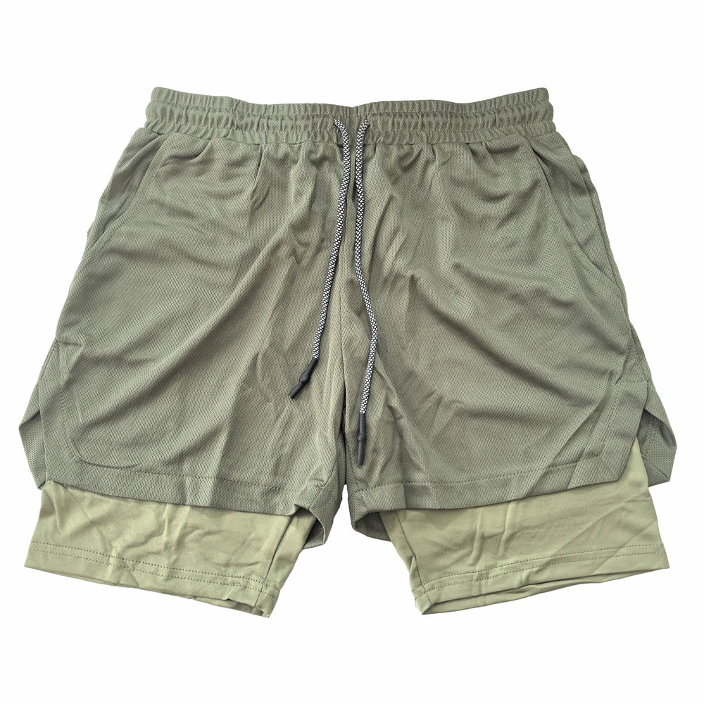Men's Multi Pocket Shorts Fitness Shorts Casual Beach Sports Lined Skinny Shorts Everyday Style Mesh Camouflage Running Shorts - PCWLDASHRES