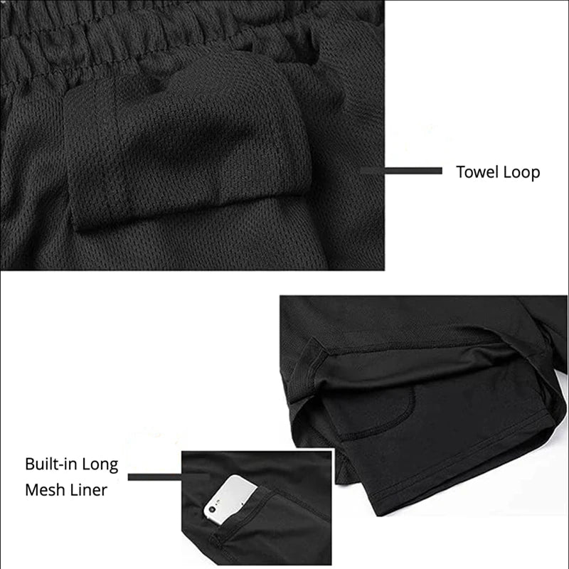 Men's Multi Pocket Shorts Fitness Shorts Casual Beach Sports Lined Skinny Shorts Everyday Style Mesh Camouflage Running Shorts - PCWLDASHRES